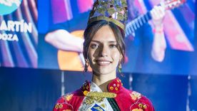 Lucía es la flamante reina de San Martín. Lucía es la flamante reina de San Martín.