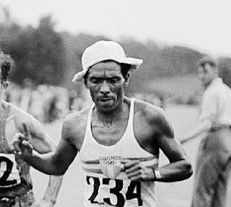 Eusebio Guiñez, el rivadaviense que ayudó a ganar el oro en maratón. Foto: Wikipedia