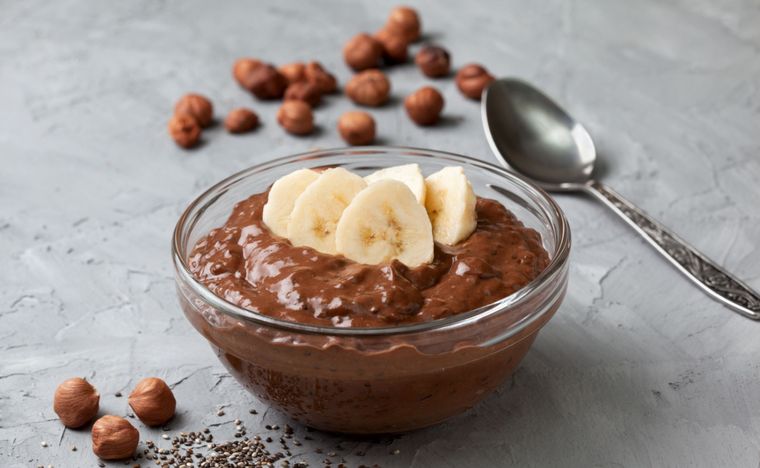 Mousse de chocolate y plátano Una receta simple y deliciosa para hacer en pocos minutos. Foto: Shutterstock