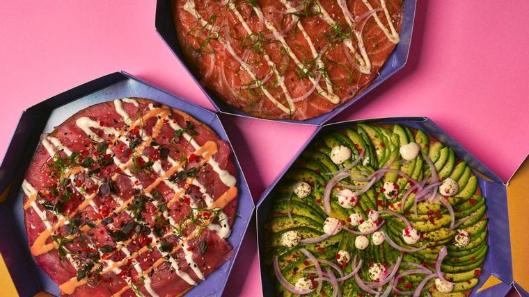 Bubusan busca fusionar los platos emblema de Italia y Japón para crear algo nunca antes visto, la pizza sushi. Foto: Bubusan