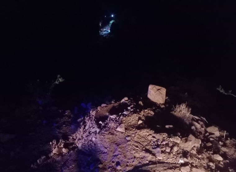 Una de las imágenes pos accidente Foto: Matías Pascualetti