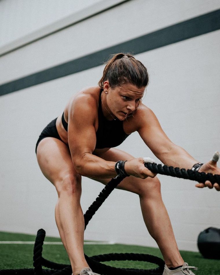 La campeona de Crossfit 2023 está 100 por ciento dedicada al ejercicio. Foto: Archivo
