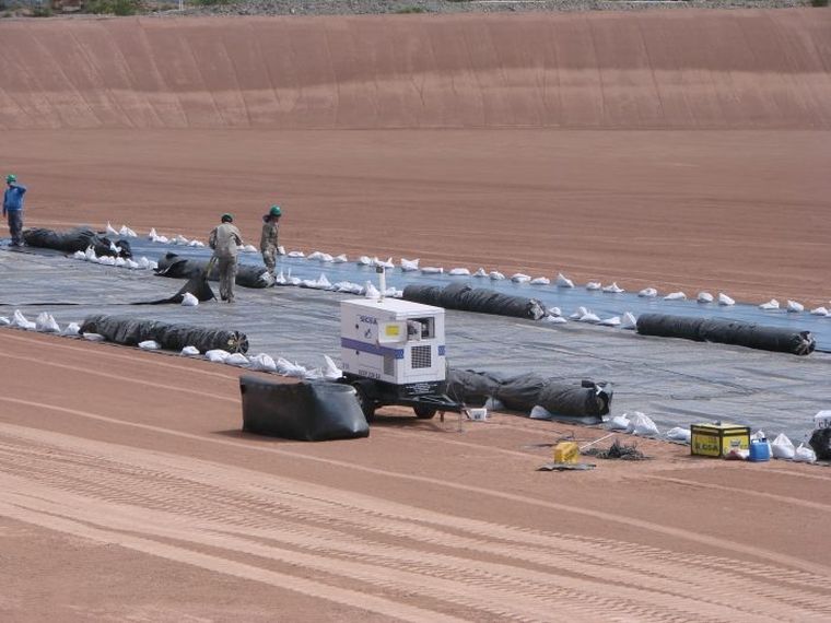 Uranio en San Rafael Los residuos de Sierra Pintada permanecen almacenados en el lugar Foto: Prensa Gobierno