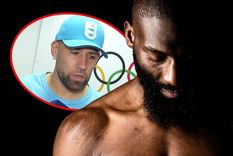 El kickboxer Cedric Doumbé invitó a pelear a Otamendi. Foto: @cedricdoumbe y captura TyC Sports El kickboxer Cedric Doumbé invitó a pelear a Otamendi. Foto: @cedricdoumbe y captura TyC Sports