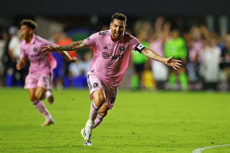 Lionel Messi lo hizo otra vez: le dio la victoria al Inter Miami en su debut Foto: Télam.