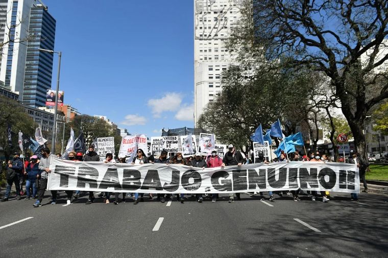 Las movilizaciones de CGT y piqueteros vuelven después de Navidad. Foto: NA
