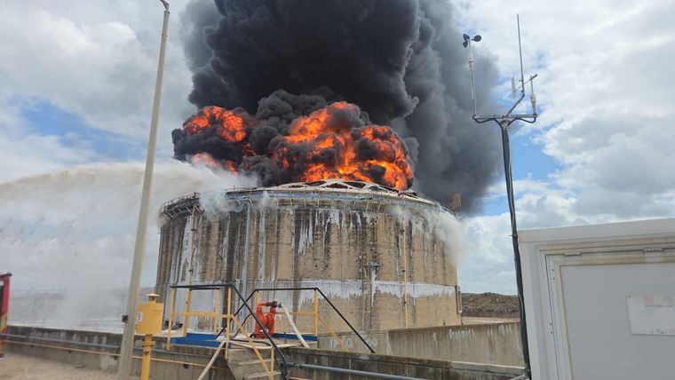 Ataque en la refinería de Haifa, en Israel.
