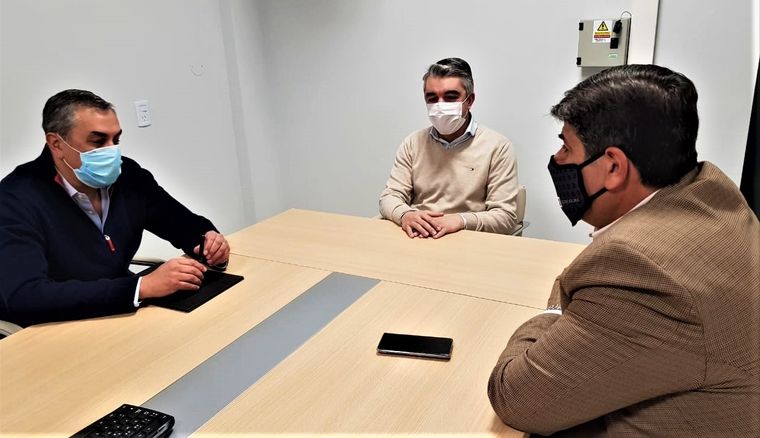 Enrique Vaquié, Mario Abed y Sebastián Bragagnolo.