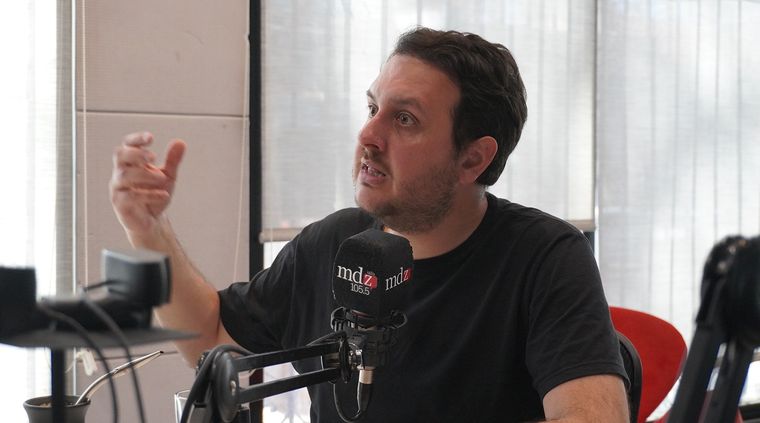 Lautaro Jiménez en MDZ Radio Foto: Rodrigo DAngelo / MDZ