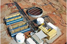 Exitoso. En la foto, la planta piloto en Menzies, Western (Australia) en donde se logró producir doré con el reactivo no tóxico en solo 10 meses.  Foto: Planta de procesos