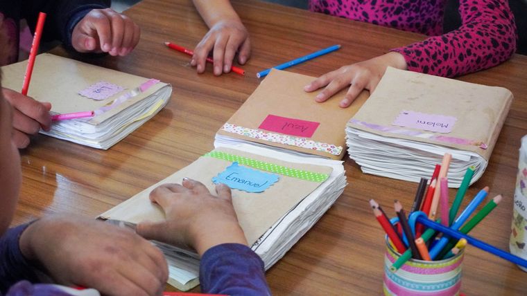 Los útiles escolares en la vuelta a clases.