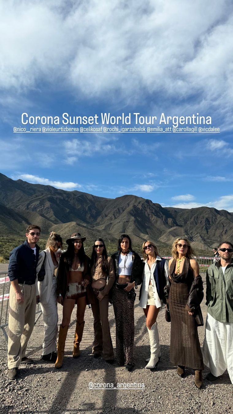 Así fueron los looks de las invitadas para el sunset de Corona Foto: Instagram
