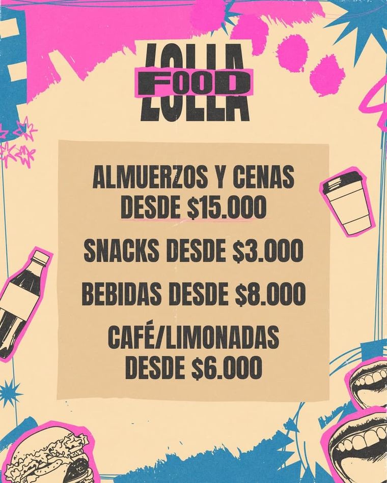 El sistema Lollacashless es el único medio habilitado para comprar alimentos y bebidas. El sistema Lollacashless es el único medio habilitado para comprar alimentos y bebidas.