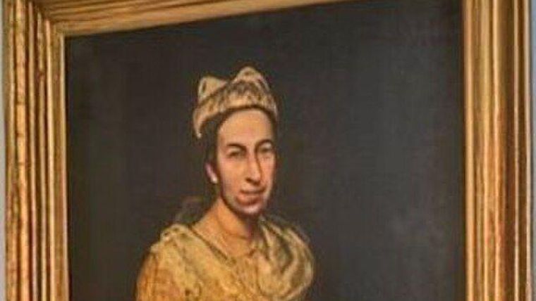 Retrato de una dama del maestro italiano Giuseppe Ghislandi
