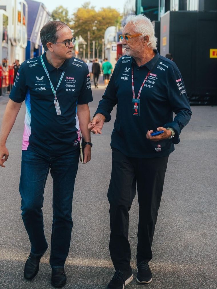 Flavio Briatore junto a François Provost, nuevo CEO de Alpine. Flavio Briatore junto a François Provost, nuevo CEO de Alpine.