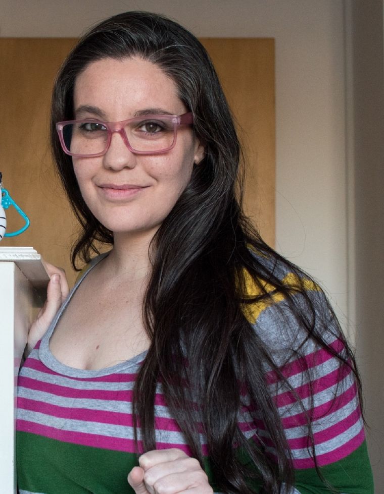 Florencia Becerra trabaja en contextos de encierro. Foto: Gentileza