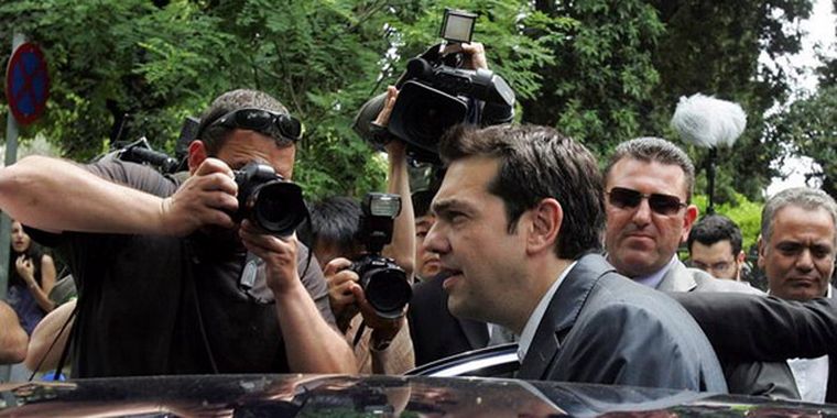 Tsipras, líder de la izquierda griega.