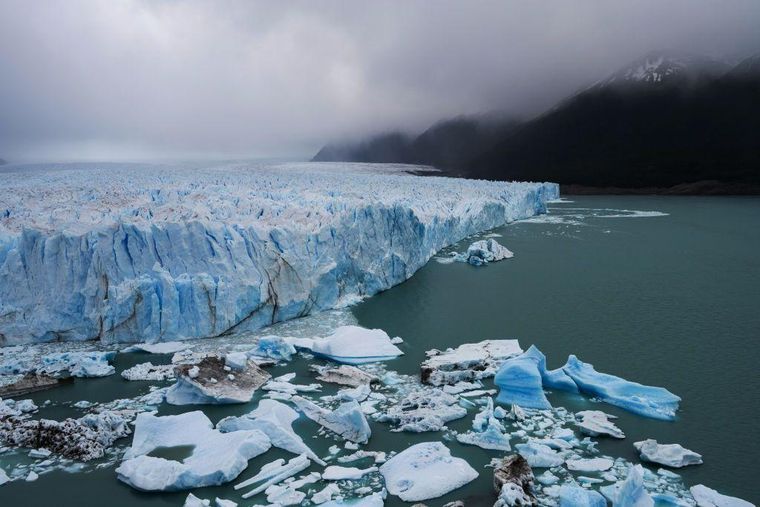 Los expertos creen que el Perito Moreno nunca más avanzará a la orilla opuesta del lago.