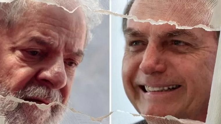 Lula y Bolsonaro están primero y segundo respectivamente en las encuestas de intención de voto en Brasil. Foto: ABR/AFP