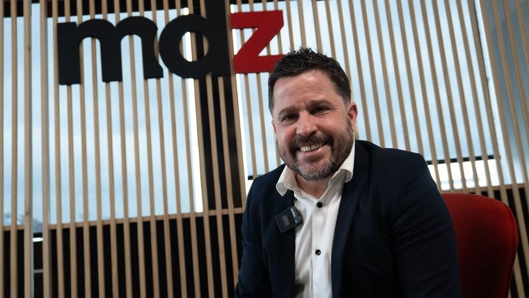 Martín Tetaz visitó la redacción de MDZ para un mano a mano exclusivo. Foto: Analía Melnik/MDZ