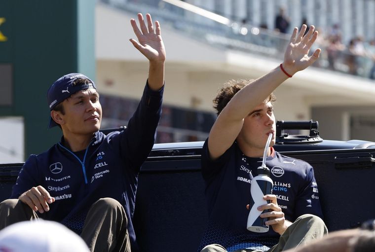 Alex Albon y una particular opinión en la que se olvidó de Colapinto. Foto: @WilliamsRacing