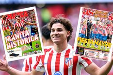 Julián Álvarez estuvo en la portada de todos los medios españoless tras su doblete para el Atlético de Madrid.