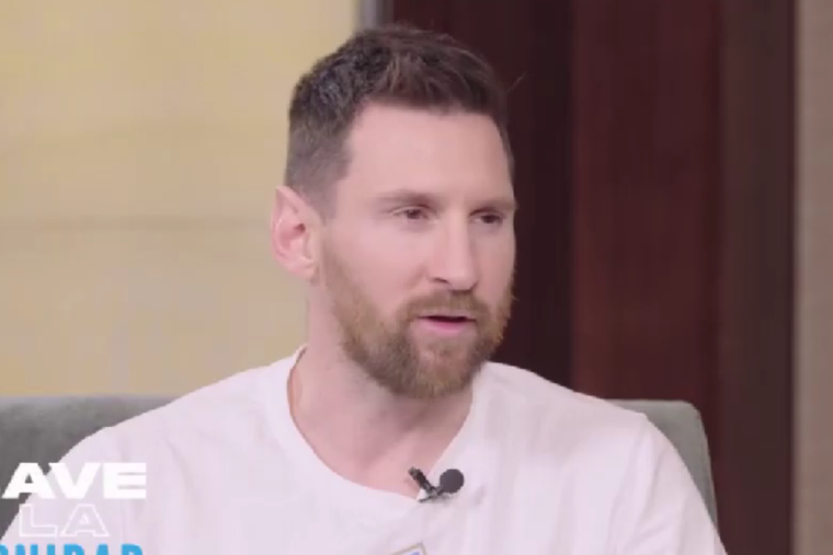 Messi habló sobre su futuro en la Selección argentina Foto: TV Pública