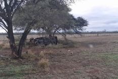 Choque en la ruta en Santiago del Estero: el lugar donde murió la nena. Choque en la ruta en Santiago del Estero: el lugar donde murió la nena.