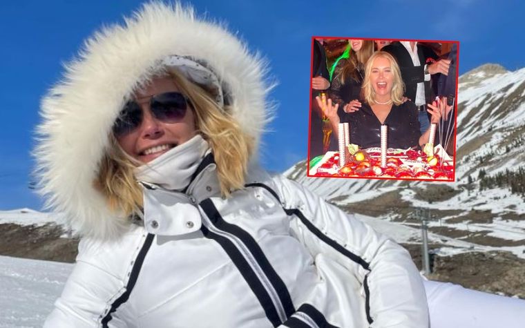 De cumple La supermodelo sopló las velitas en un paraíso invernal.