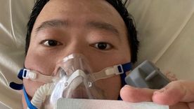 Li Wenliang publicó en las redes sociales una foto suya desde su cama en el hospital el 31 de enero. Al día siguiente fue diagnosticado con coronavirus. Foto: Weibo