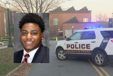 El lugar de los hechos y el presunto autor, que está siendo buscado. Foto: Wjla.