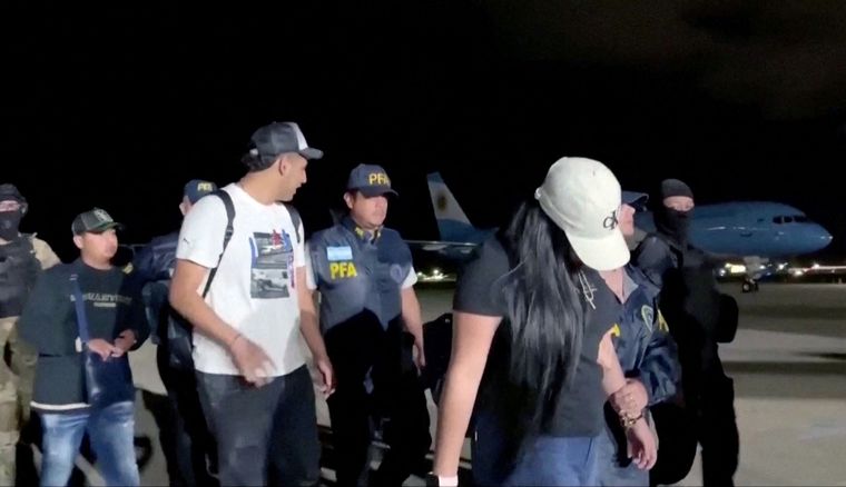 Familiares de narcoterrorista Fito Macías Foto: Noticias Argentinas