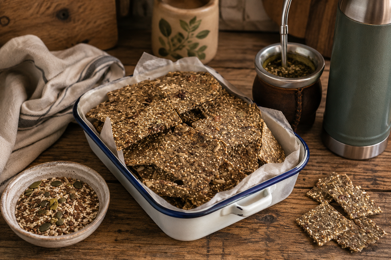 Probá estas galletas de semillas sin harinas con unos ricos mates