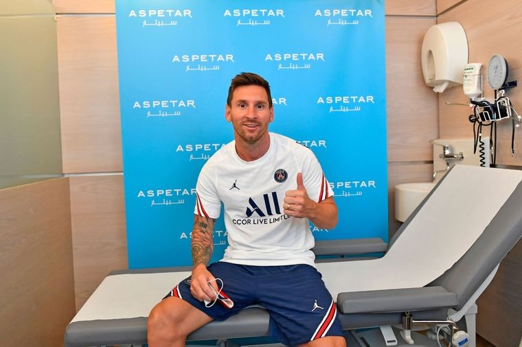 Messi ya es futbolista del PSG Foto: @PSG_espanol