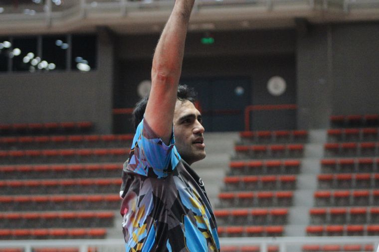Gastón Alto se despidió ante su gente con un homenaje y una conferencia de prensa. Foto: WTT Contender
