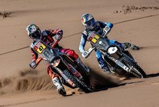 Los hermanos benavides terminaron en el top ten de las motos. Foto: Instagram @kevinmaxbenavides