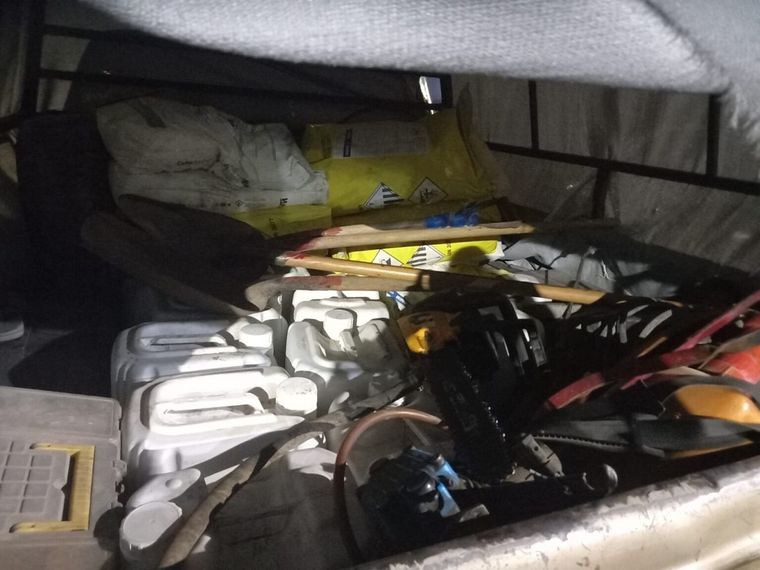 Robo de fertilizantes y maquinaria agraria. Foto: Ministerio de Seguridad