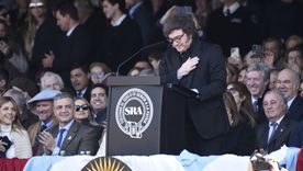 Javier Milei en el acto de inauguración de la Exposición Rural 2026.