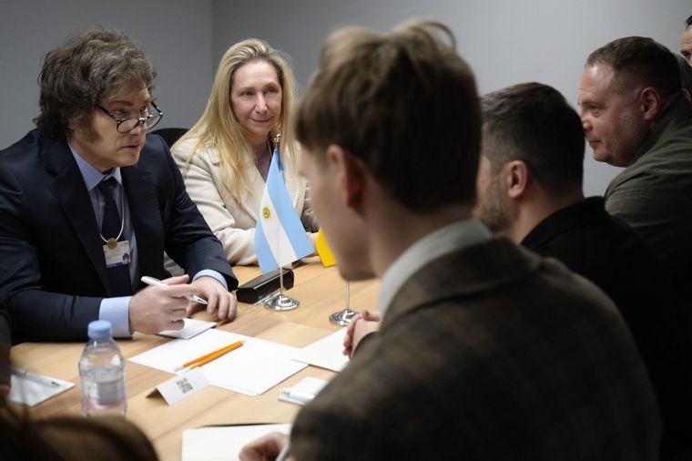 Último encuentro entre Javier Milei y Volodímir Zelensky.