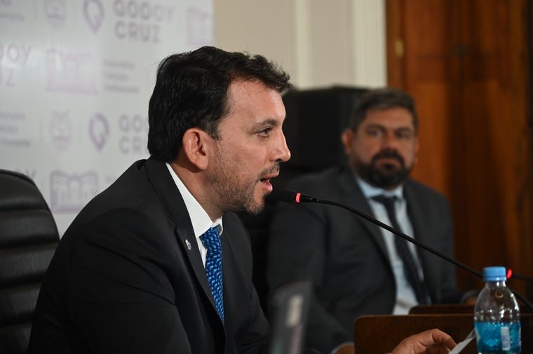 Tadeo García Zalazar en su último discurso de apertura de sesiones. Foto: Gentileza Prensa Godoy Cruz