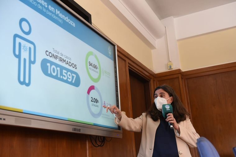 La ministra de Salud de la provincia, Ana María Nadal. Foto: Prensa Gobierno de Mendoza.