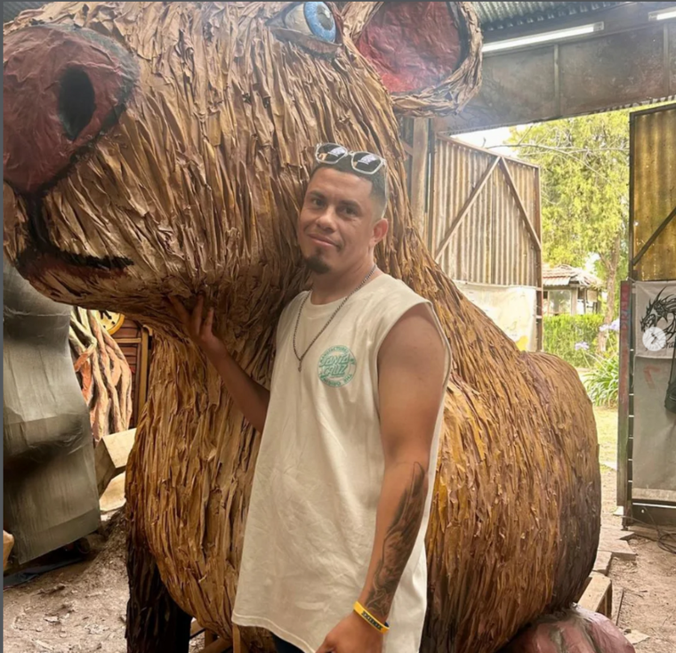 La foto que publicó Marcos, el papá de Kim, en sus redes. La foto que publicó Marcos, el papá de Kim, en sus redes.