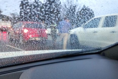 caos en el acceso sur por un fuerte choque caos en el acceso sur por un fuerte choque