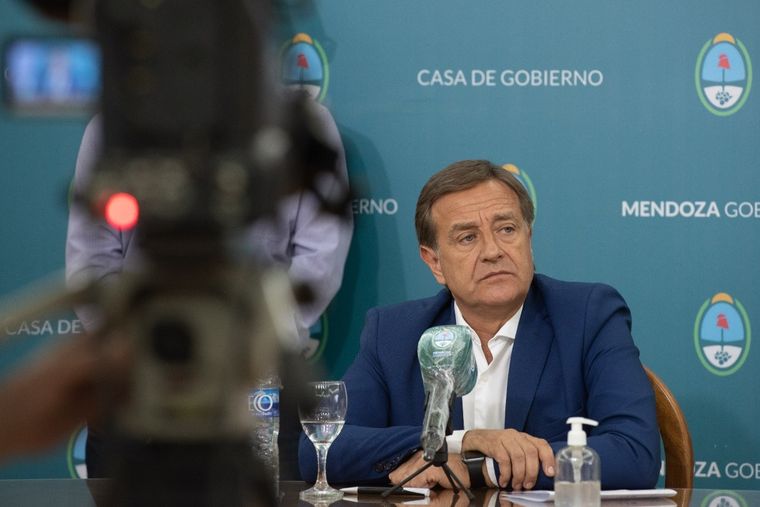 El gobernador extendió la emergencia sanitaria. Ahora es social, económica, administrativa y financiera. Foto: Gobierno de Mendoza