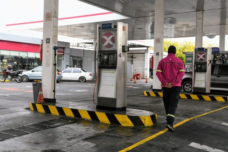 No hay GNC en algunas estaciones de servicio de todo el país producto del comienzo de los cortes Foto: Alf Ponce Mercado/MDZ
