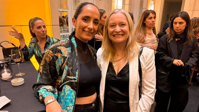 Carolina Cortinez se encontró con la vicegobernadora Hebe Casado.