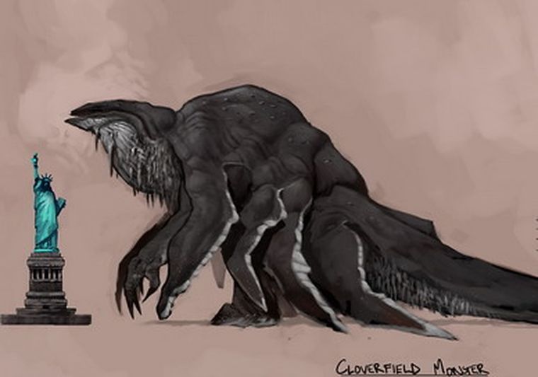 Uno de las apócrifas versiones del monstruo de Cloverfield.