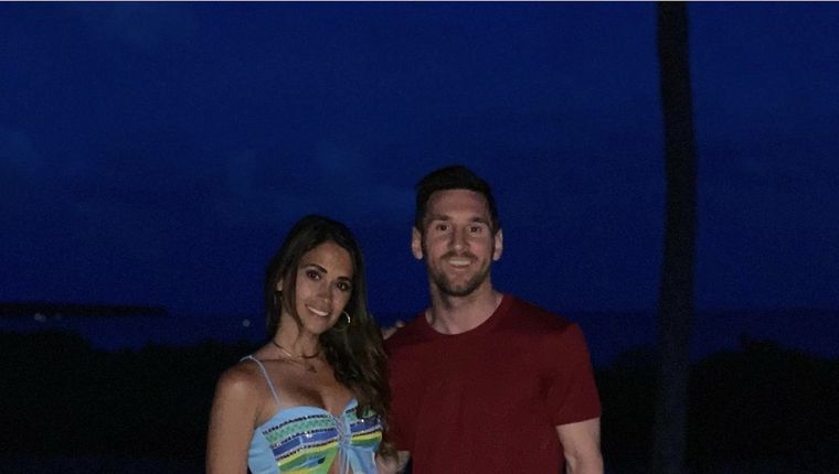 Antonela y Lionel. Foto: Instagram @antonelaroccuzzo