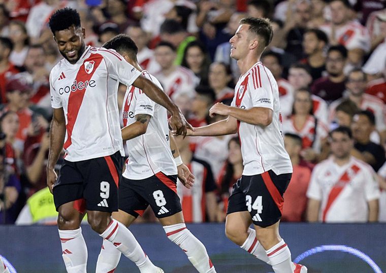 River le ganó a México con goles de Galoppo y Borja. Foto: Fotobaires