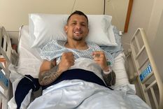 Vecchio fue operado con éxito de su lesión en la rodilla. Foto: @RacingClub. Vecchio fue operado con éxito de su lesión en la rodilla. Foto: @RacingClub.